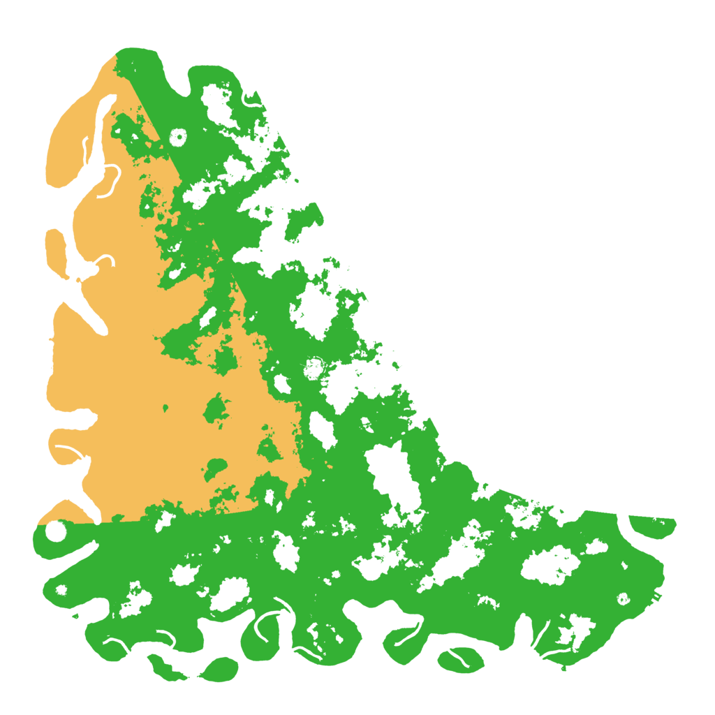 Biome Rust Map: Procedural Map, Size: 6000, Seed: 110267