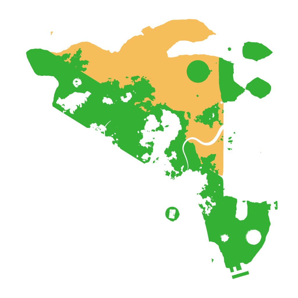 Biome Rust Map: Procedural Map, Size: 3500, Seed: 495857873