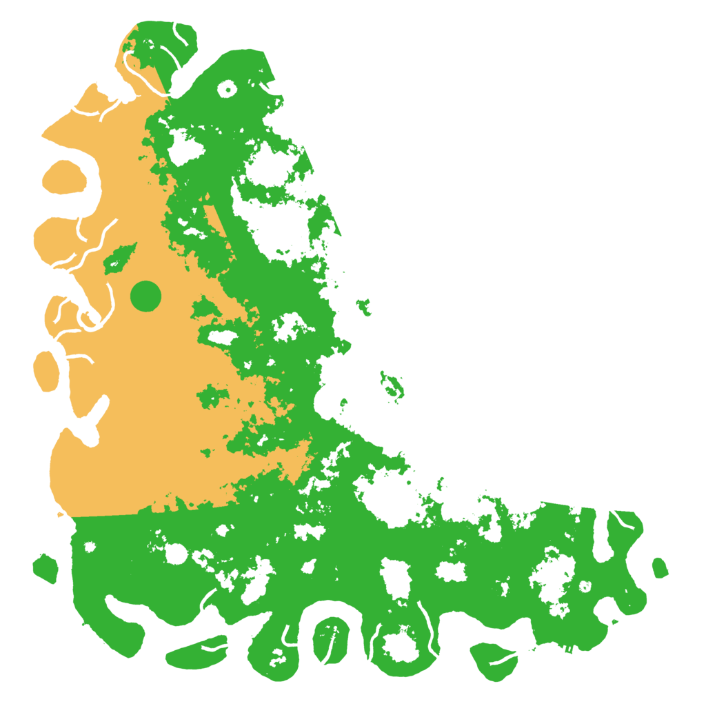 Biome Rust Map: Procedural Map, Size: 6000, Seed: 21624042