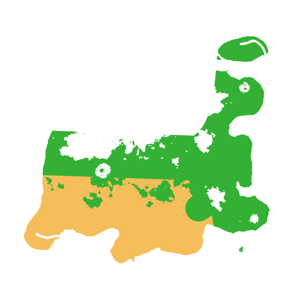 Biome Rust Map: Procedural Map, Size: 3000, Seed: 45552