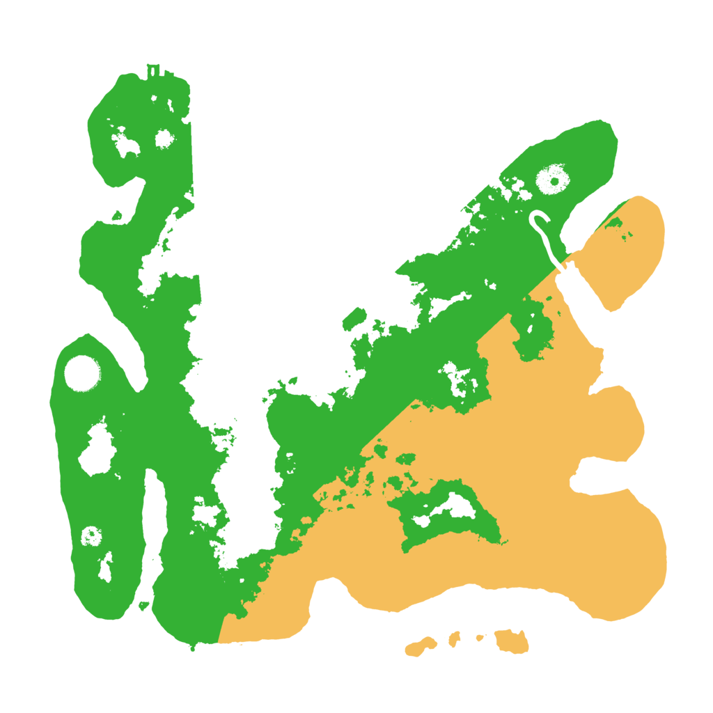 Biome Rust Map: Procedural Map, Size: 3500, Seed: 1338133094
