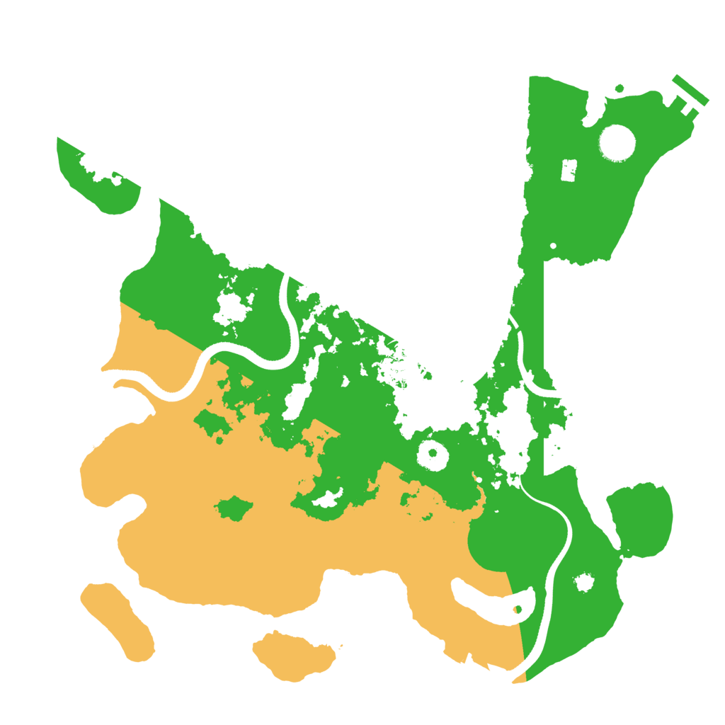 Biome Rust Map: Procedural Map, Size: 3500, Seed: 404540079