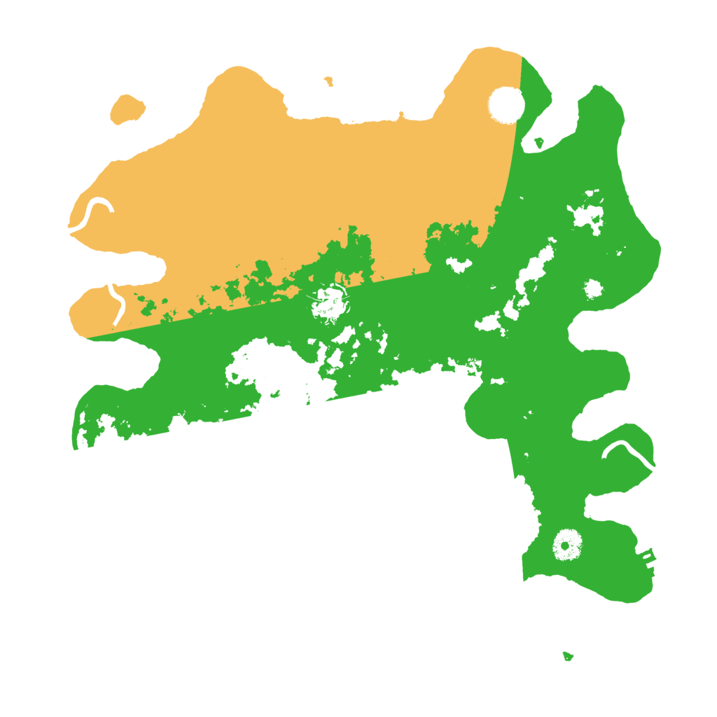 Biome Rust Map: Procedural Map, Size: 3500, Seed: 214687