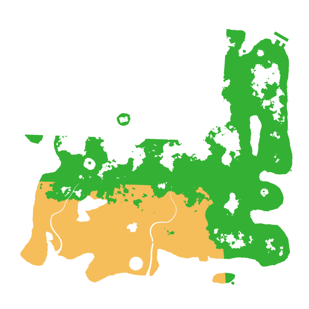 Biome Rust Map: Procedural Map, Size: 4000, Seed: 45552