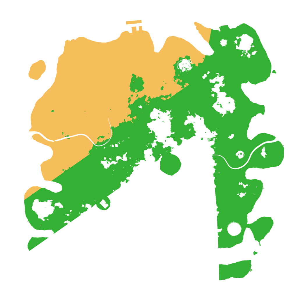 Biome Rust Map: Procedural Map, Size: 3850, Seed: 598262761