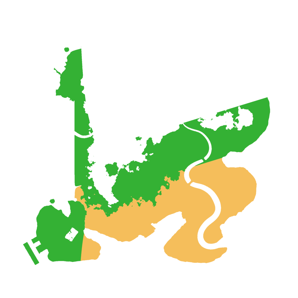 Biome Rust Map: Procedural Map, Size: 2500, Seed: 623625