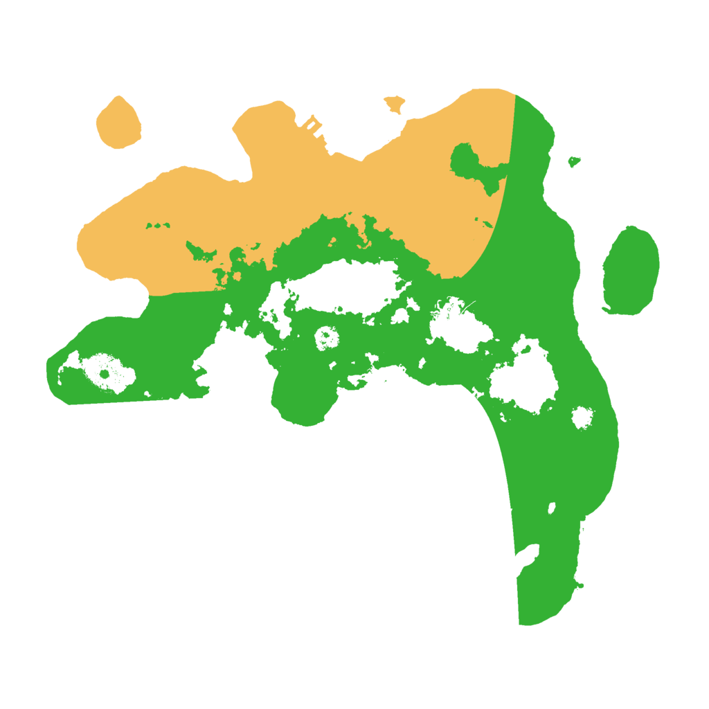 Biome Rust Map: Procedural Map, Size: 3000, Seed: 19990