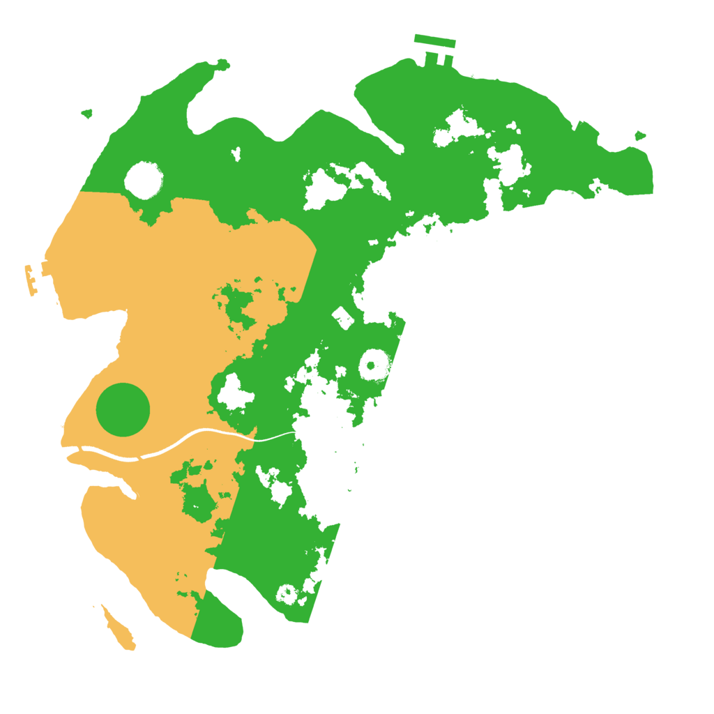 Biome Rust Map: Procedural Map, Size: 3500, Seed: 1819919537
