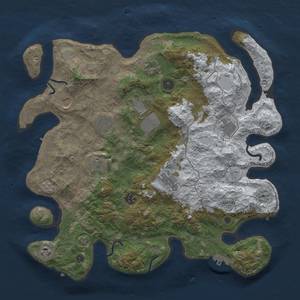 Thumbnail Rust Map: Procedural Map, Size: 4000, Seed: 1007011957, 19 Monuments