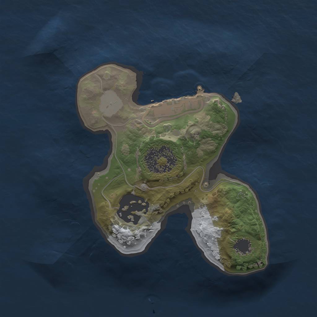 Rust Map: Procedural Map, Size: 1550, Seed: 7434895, 6 Monuments