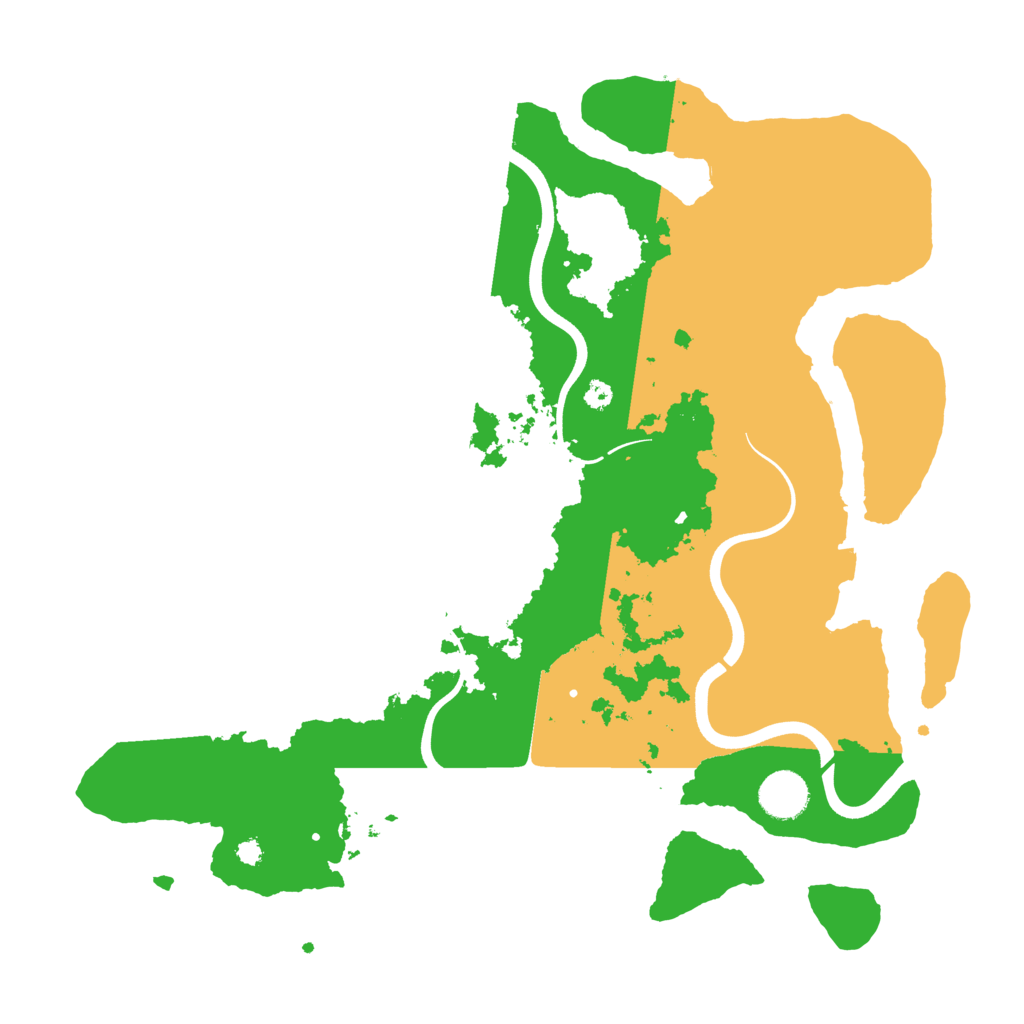 Biome Rust Map: Procedural Map, Size: 3700, Seed: 621695563