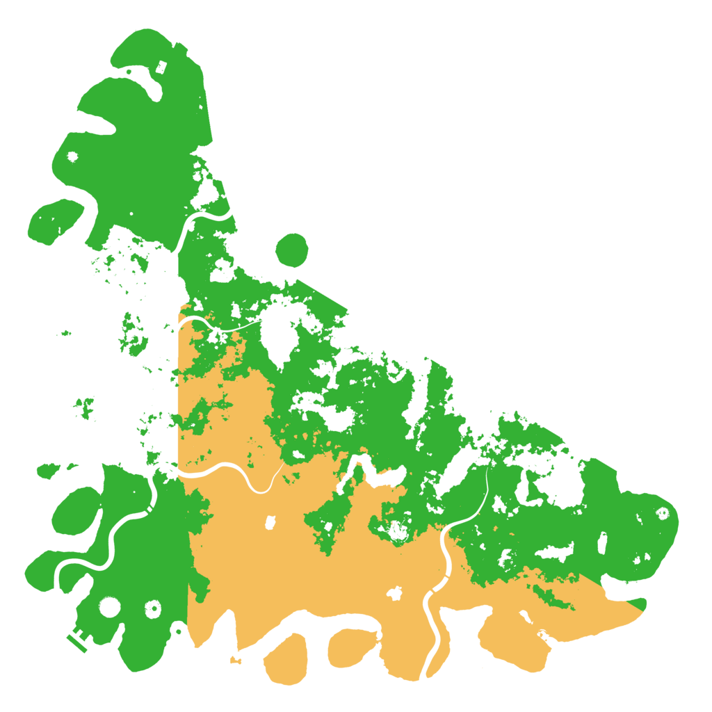 Biome Rust Map: Procedural Map, Size: 6000, Seed: 96061487