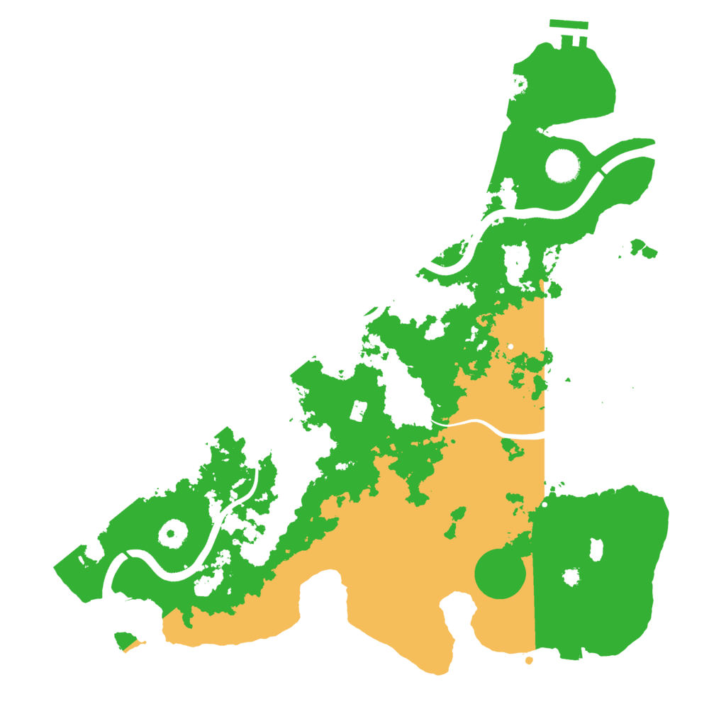 Biome Rust Map: Procedural Map, Size: 3800, Seed: 2266