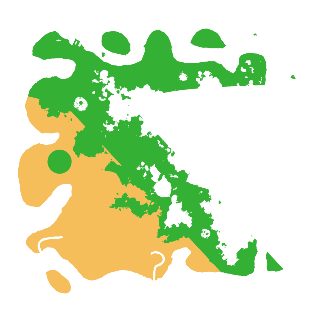 Biome Rust Map: Procedural Map, Size: 3500, Seed: 490441
