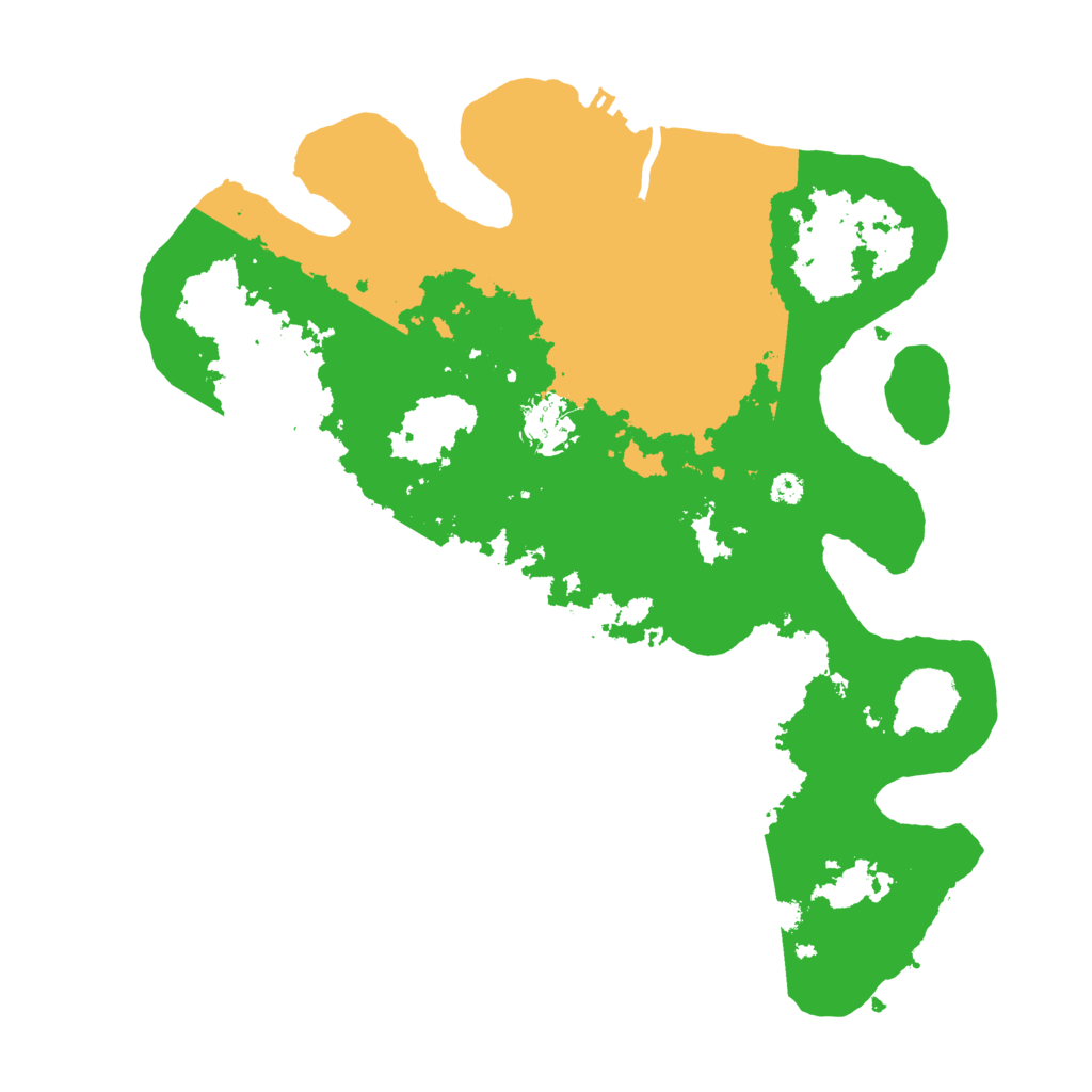 Biome Rust Map: Procedural Map, Size: 3500, Seed: 24884