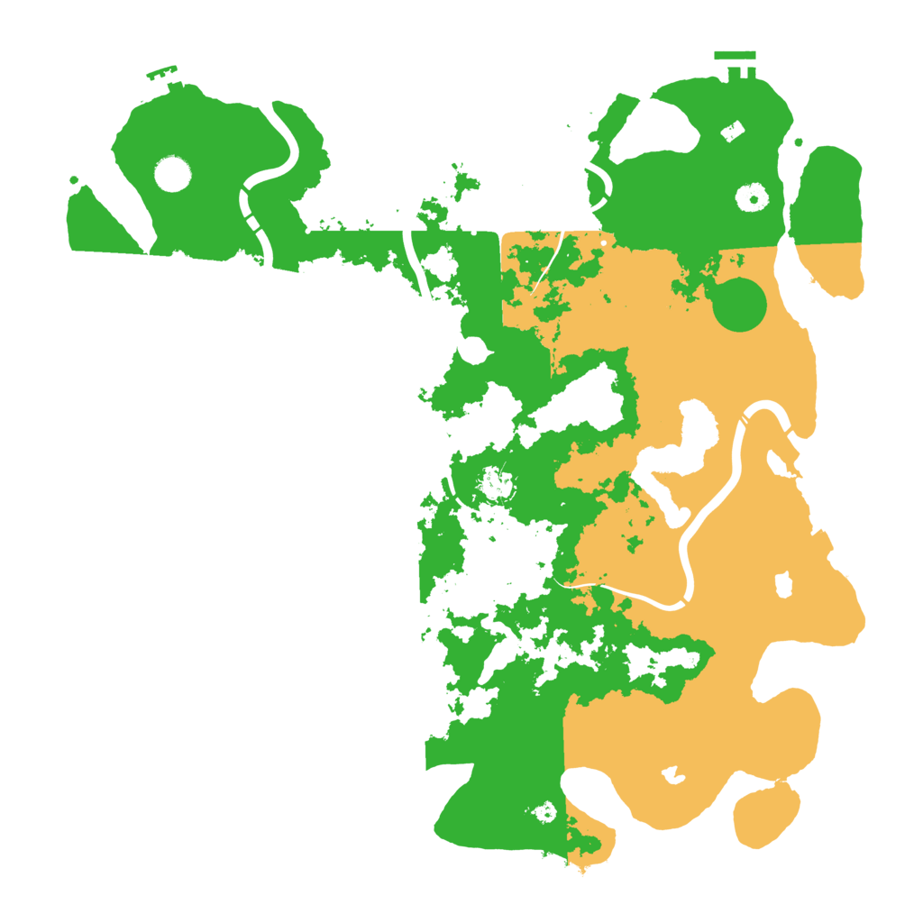 Biome Rust Map: Procedural Map, Size: 4500, Seed: 934408283
