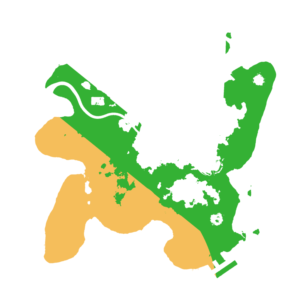 Biome Rust Map: Procedural Map, Size: 2500, Seed: 25743