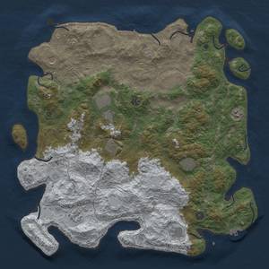 Thumbnail Rust Map: Procedural Map, Size: 4650, Seed: 2147483647, 20 Monuments