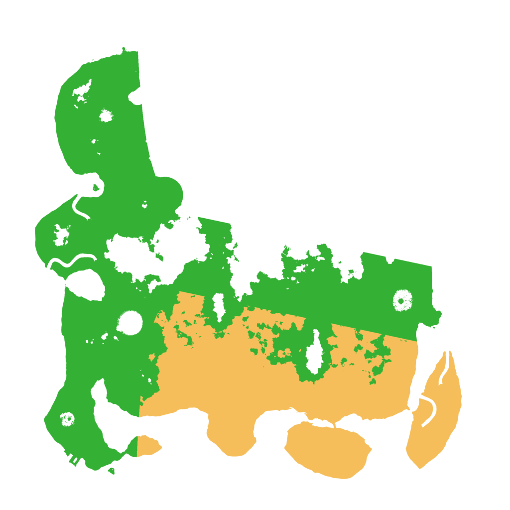 Biome Rust Map: Procedural Map, Size: 3700, Seed: 12712431