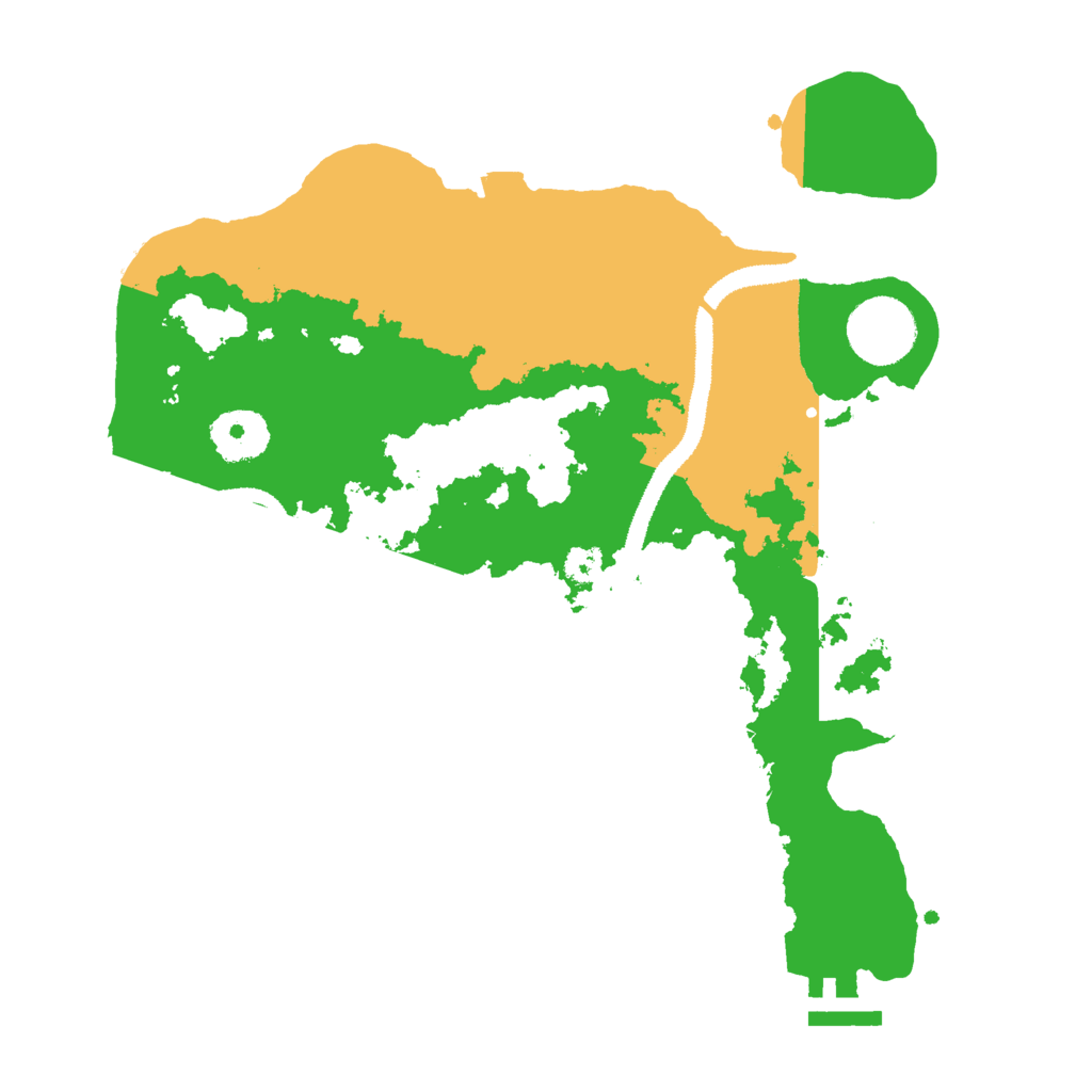 Biome Rust Map: Procedural Map, Size: 3000, Seed: 11990