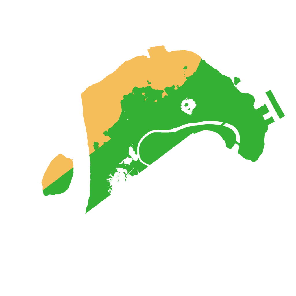 Biome Rust Map: Procedural Map, Size: 2000, Seed: 675880557