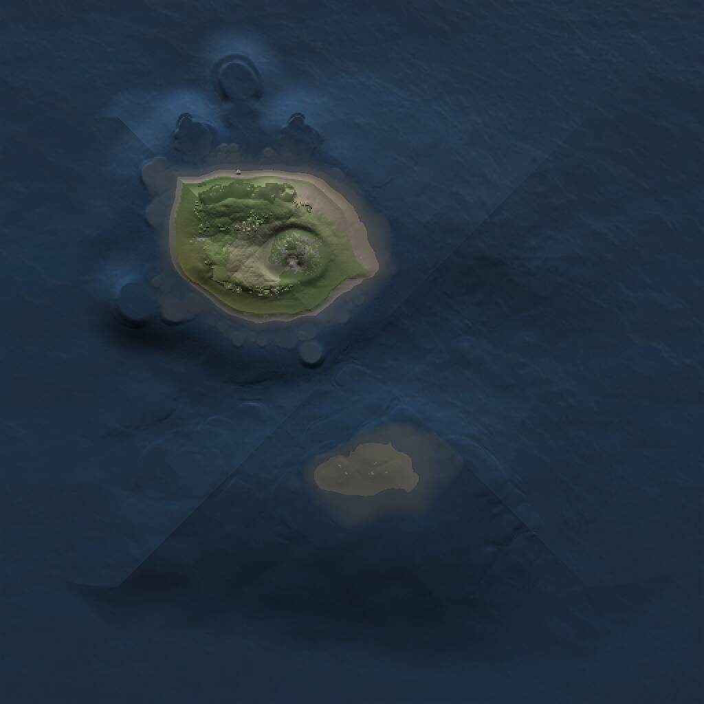 Rust Map: Procedural Map, Size: 1000, Seed: 13371337, 1 Monuments
