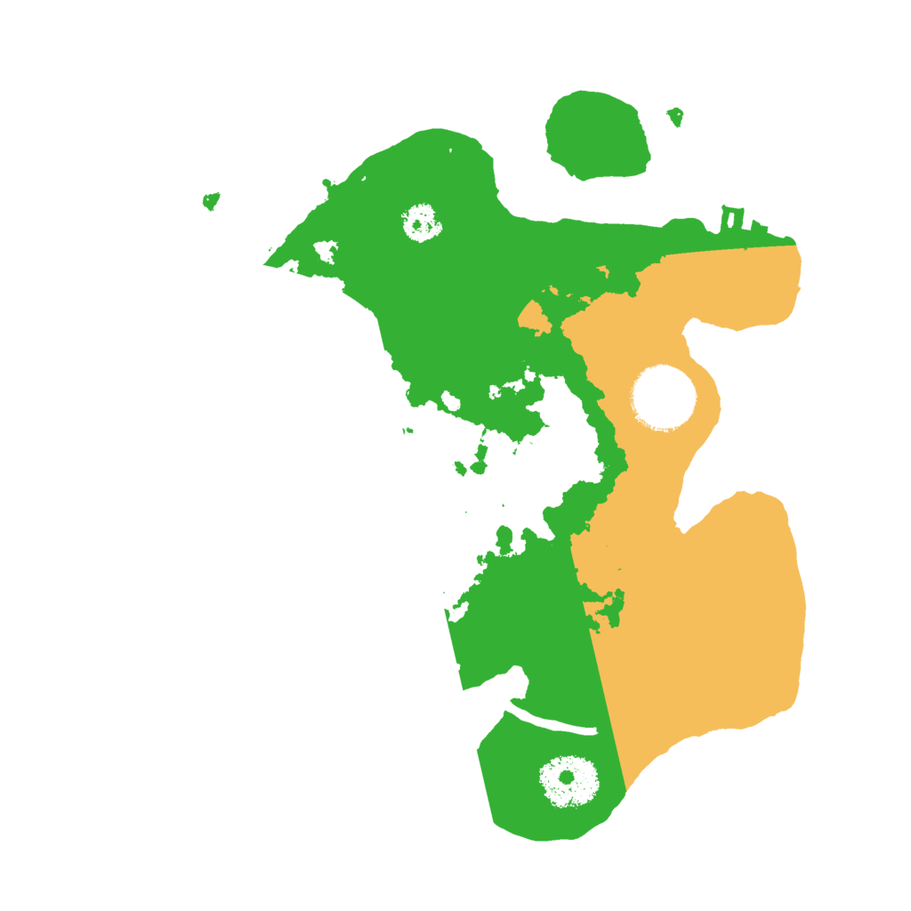 Biome Rust Map: Procedural Map, Size: 2501, Seed: 124215151