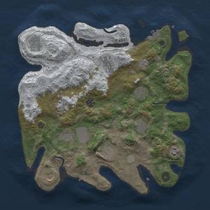 Thumbnail Rust Map: Procedural Map, Size: 3500, Seed: 1153494256, 20 Monuments