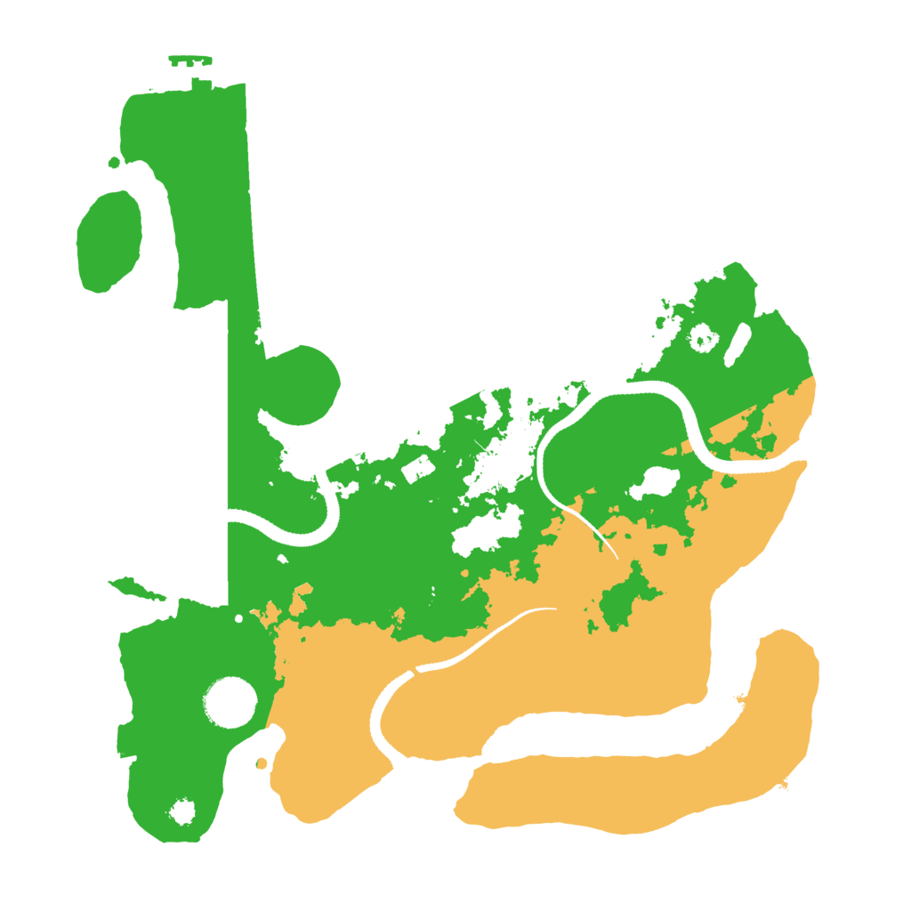 Biome Rust Map: Procedural Map, Size: 3200, Seed: 35152751