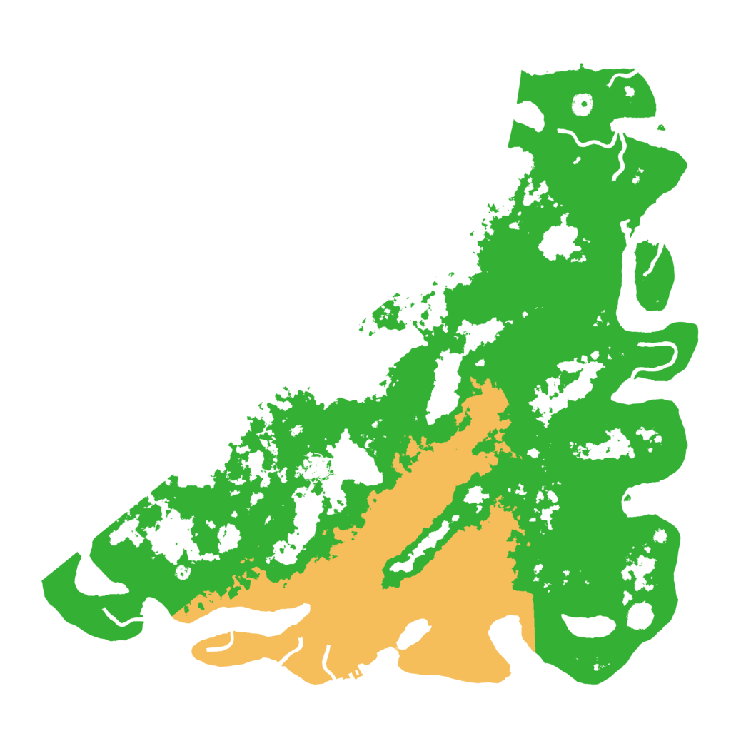 Biome Rust Map: Procedural Map, Size: 5000, Seed: 53409