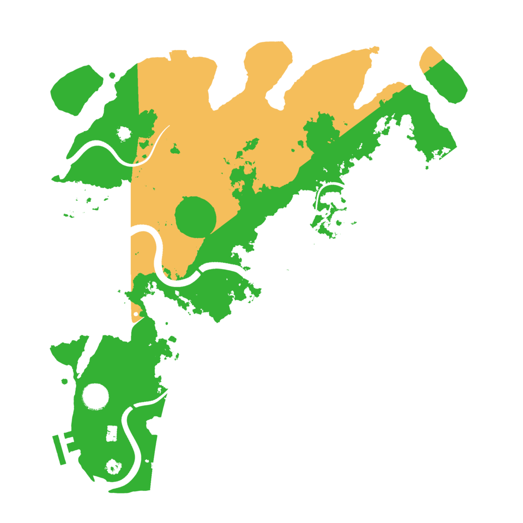 Biome Rust Map: Procedural Map, Size: 3500, Seed: 1002249148