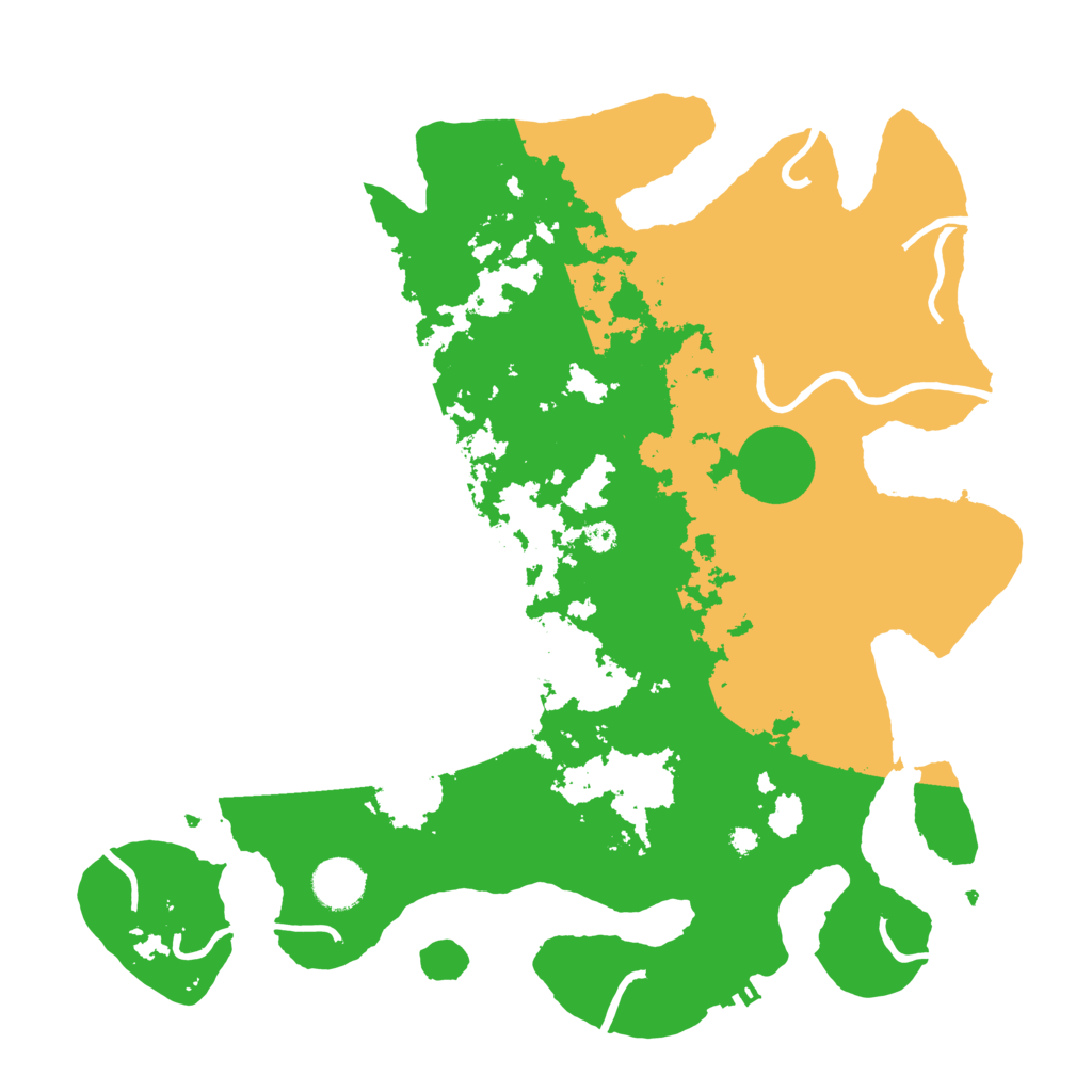 Biome Rust Map: Procedural Map, Size: 3700, Seed: 768585475