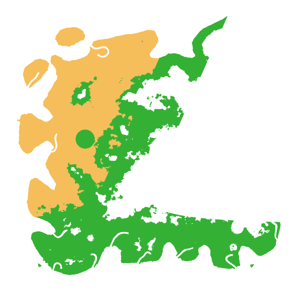 Biome Rust Map: Procedural Map, Size: 4200, Seed: 25