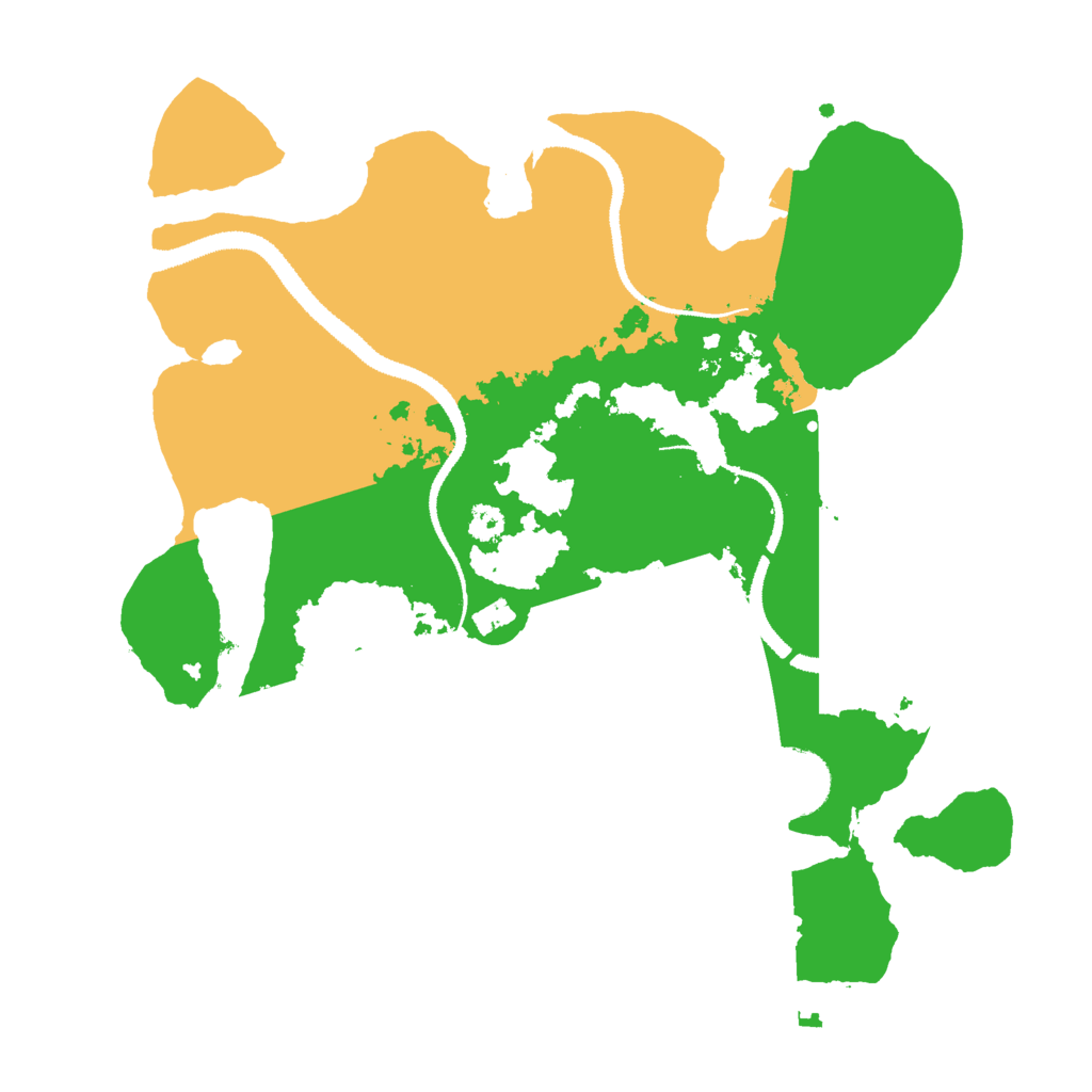 Biome Rust Map: Procedural Map, Size: 3000, Seed: 1910776457