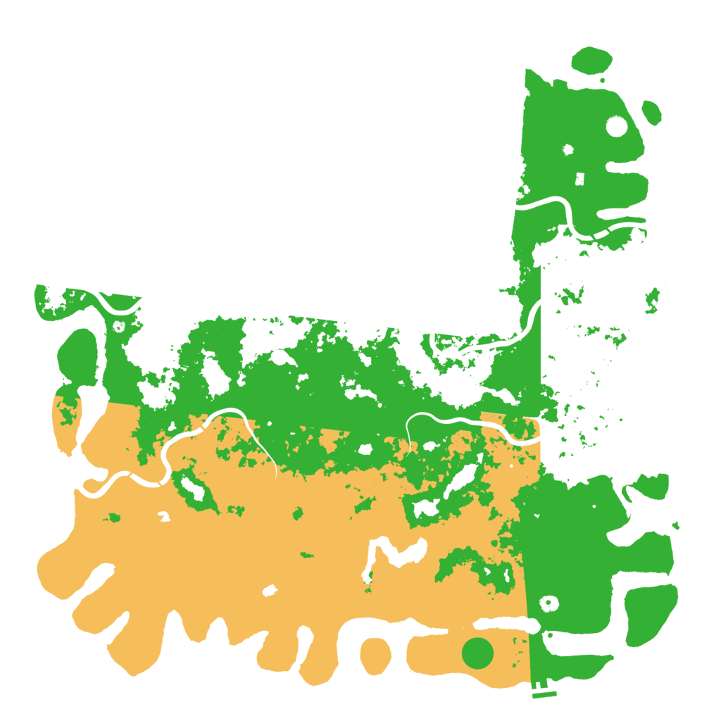 Biome Rust Map: Procedural Map, Size: 6000, Seed: 10778