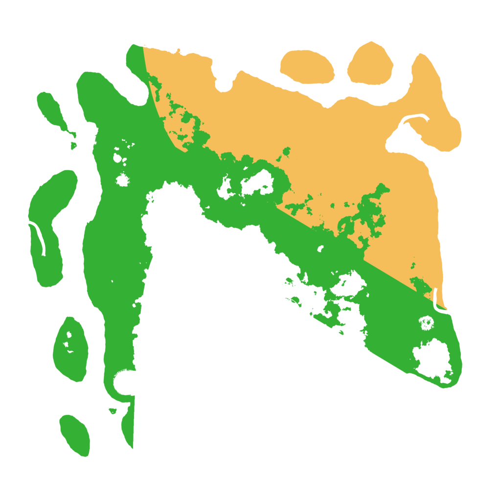 Biome Rust Map: Procedural Map, Size: 3500, Seed: 558077256