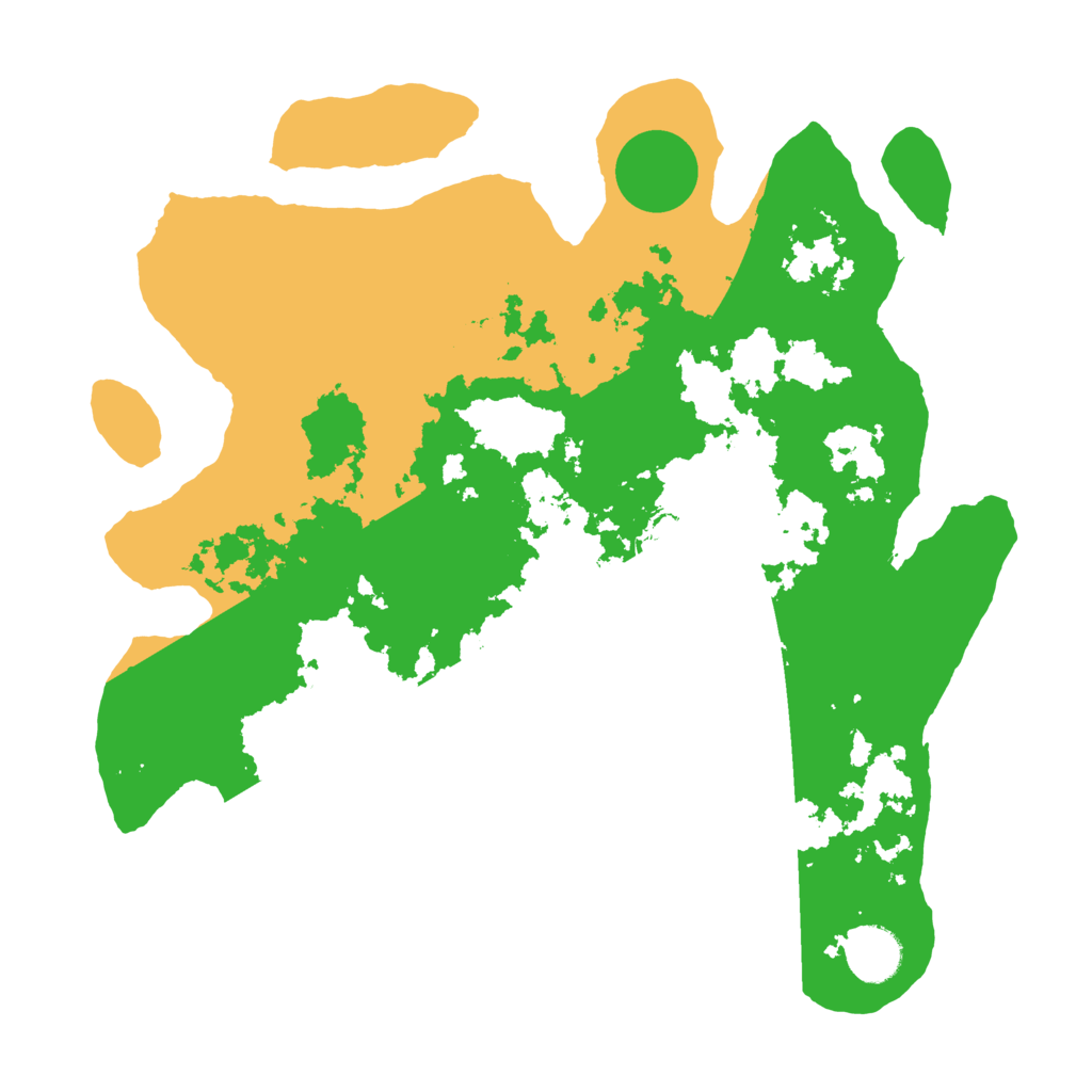 Biome Rust Map: Barren, Size: 3500, Seed: 32425