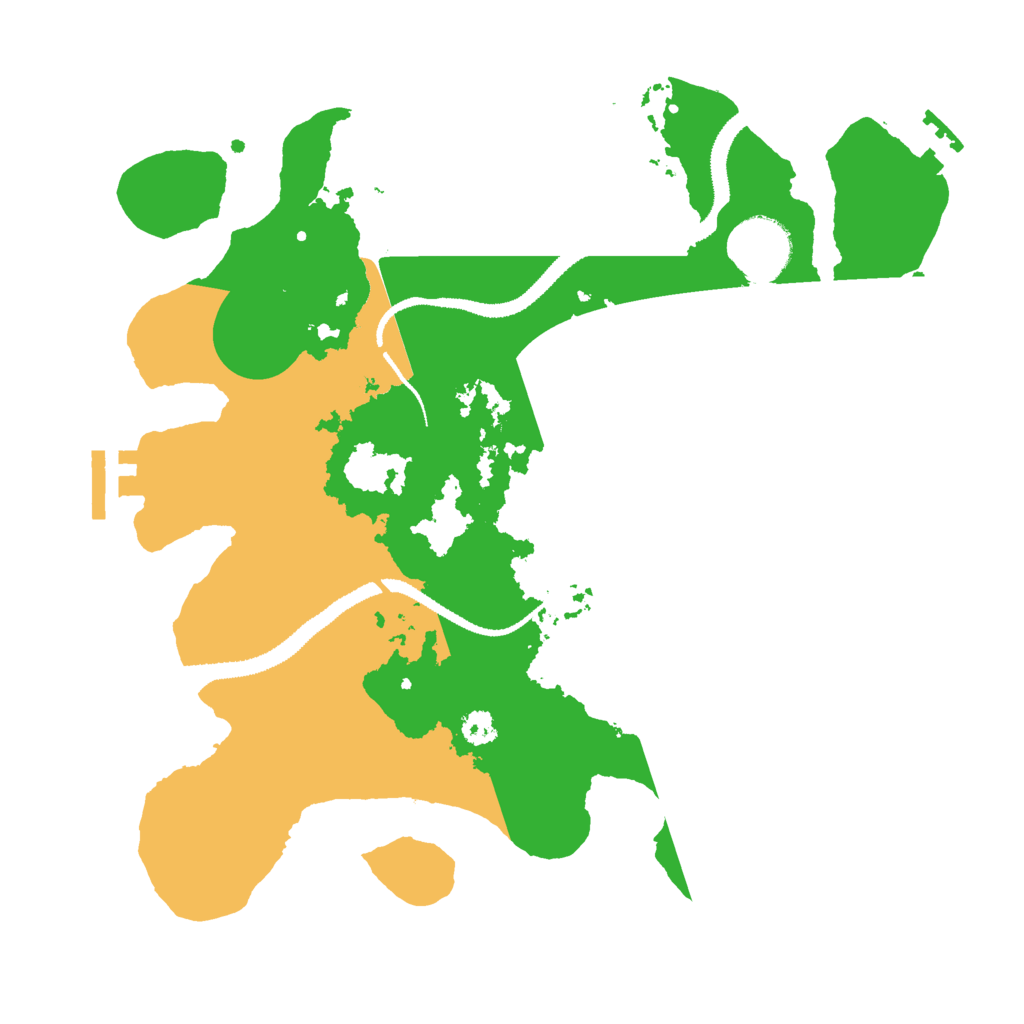 Biome Rust Map: Procedural Map, Size: 3000, Seed: 1015202593