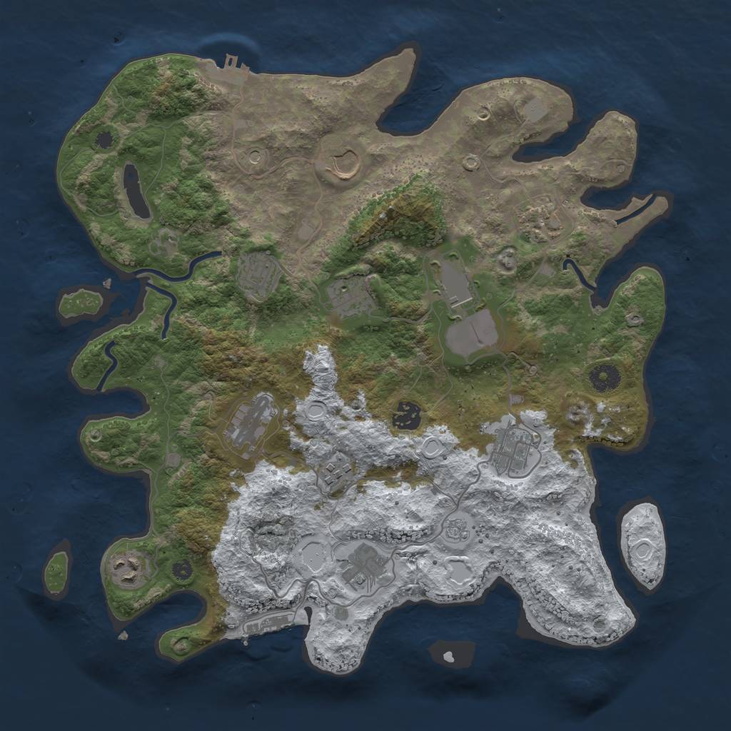 Procedural Map :: Rust Map :: Just-wiped