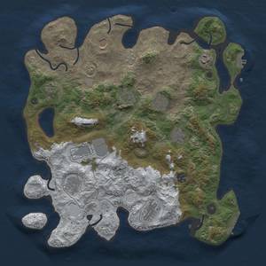 Thumbnail Rust Map: Procedural Map, Size: 3850, Seed: 349631052, 20 Monuments