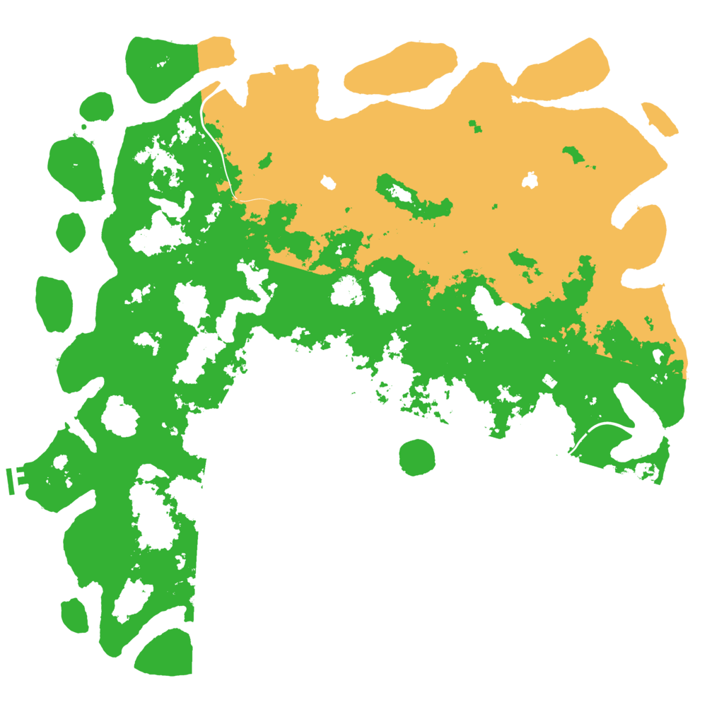 Biome Rust Map: Procedural Map, Size: 5500, Seed: 5743