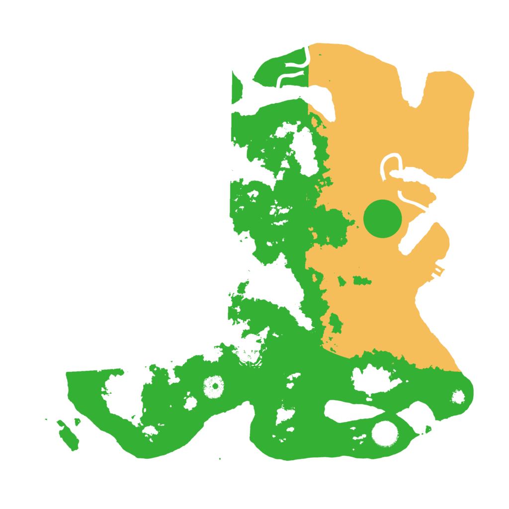 Biome Rust Map: Procedural Map, Size: 3500, Seed: 12220617