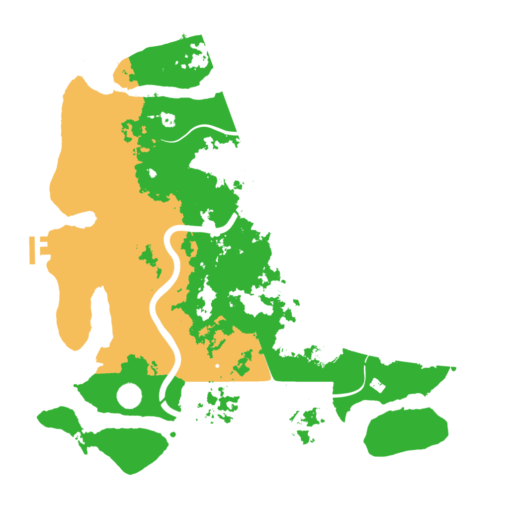 Biome Rust Map: Procedural Map, Size: 3700, Seed: 1038021955