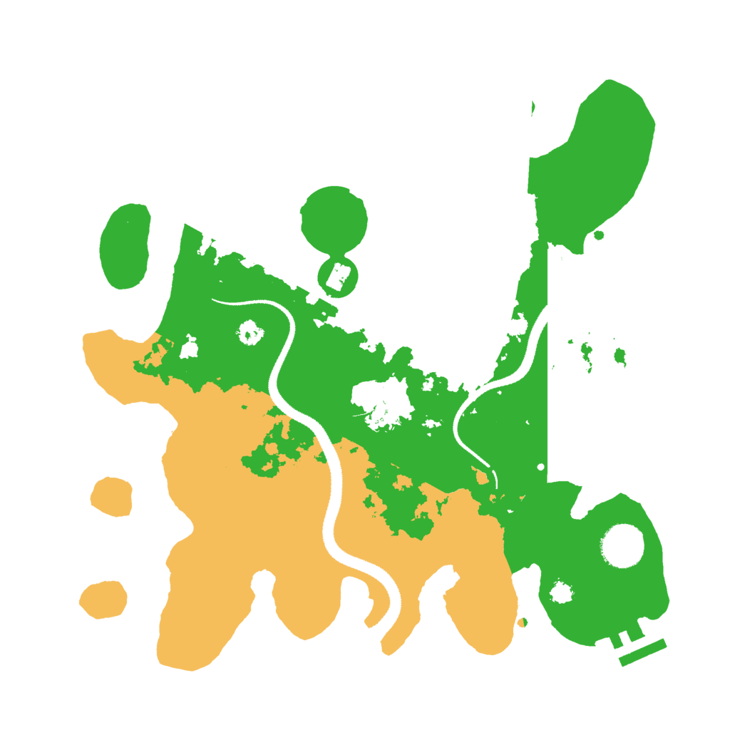 Biome Rust Map: Procedural Map, Size: 3000, Seed: 1822686803