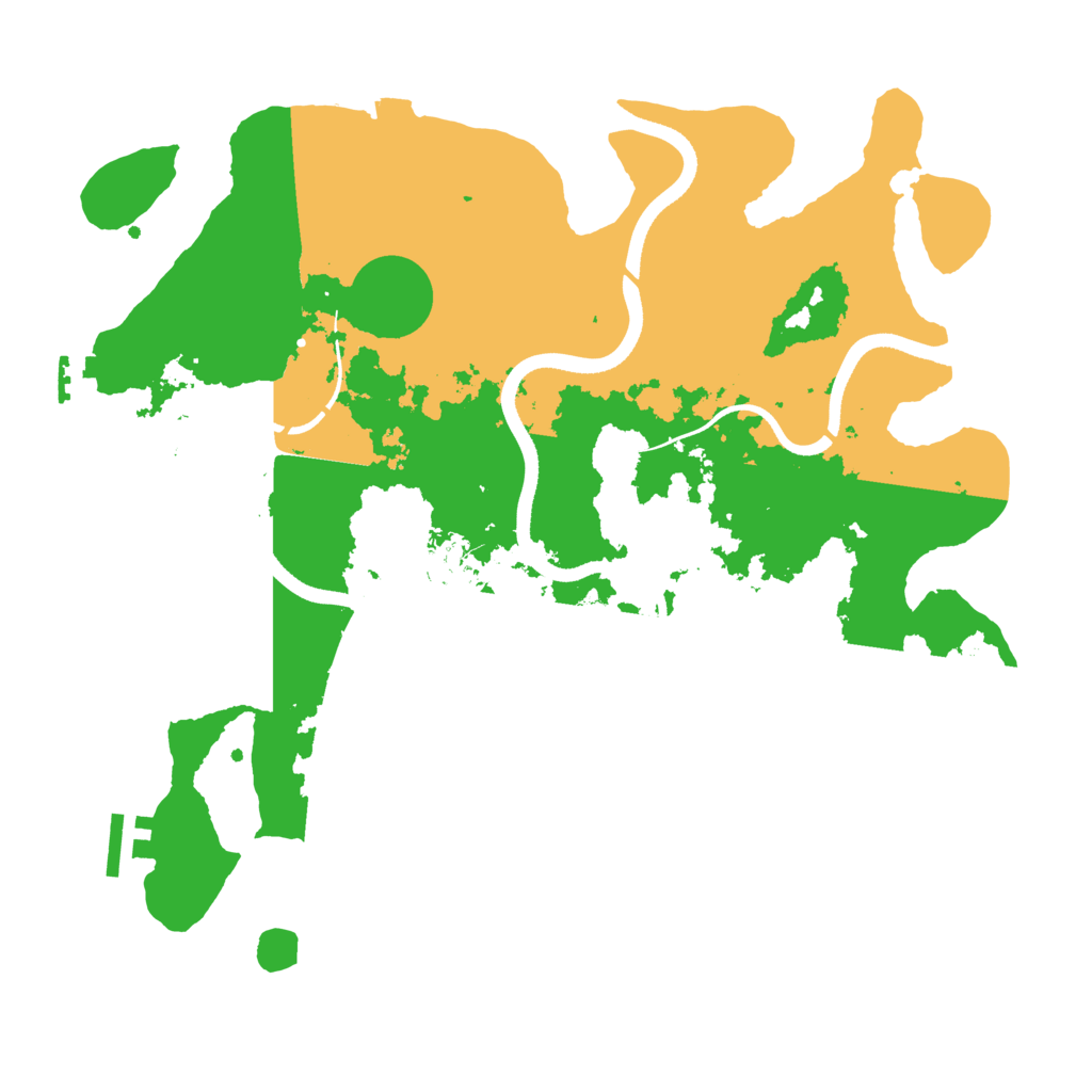 Biome Rust Map: Procedural Map, Size: 3500, Seed: 106988410