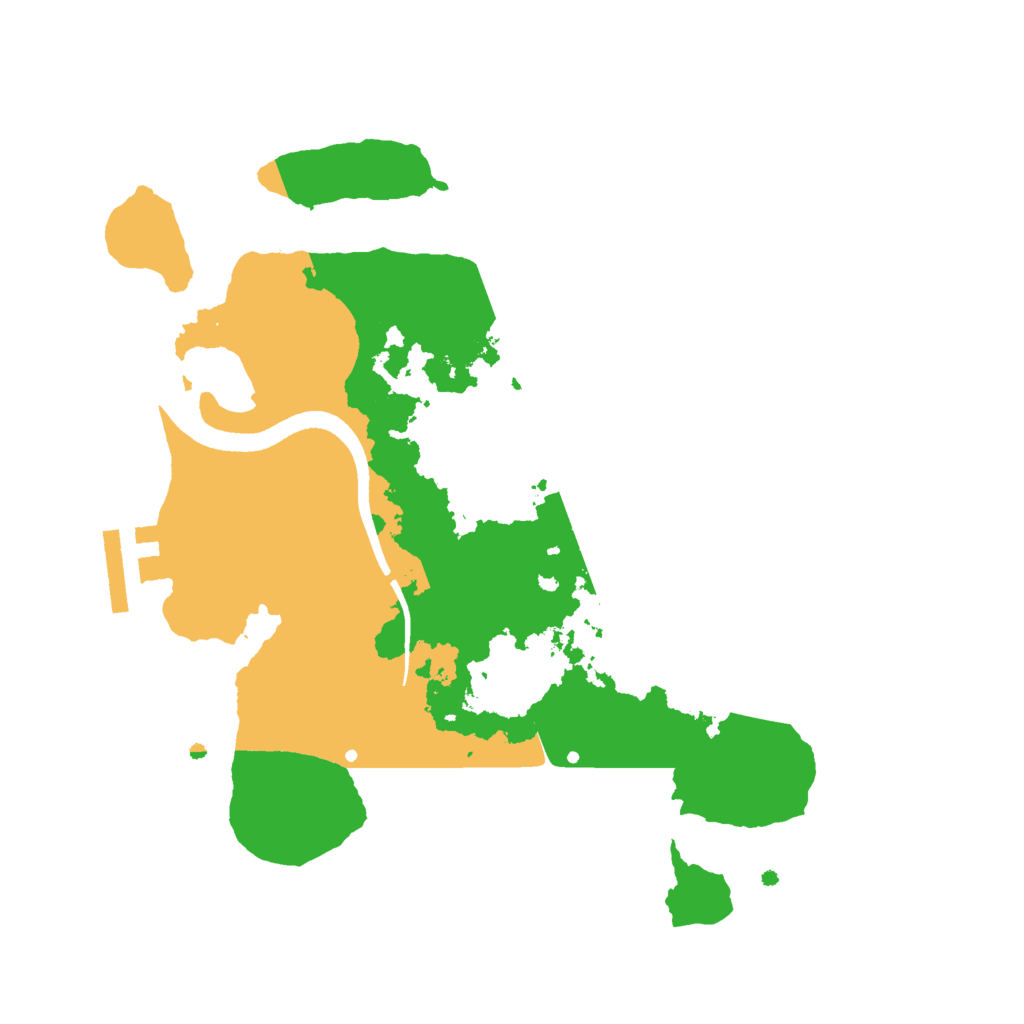 Biome Rust Map: Procedural Map, Size: 2500, Seed: 277722212