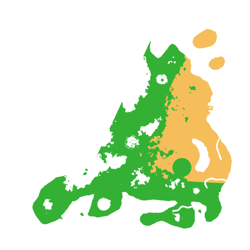 Biome Rust Map: Procedural Map, Size: 3500, Seed: 228157299