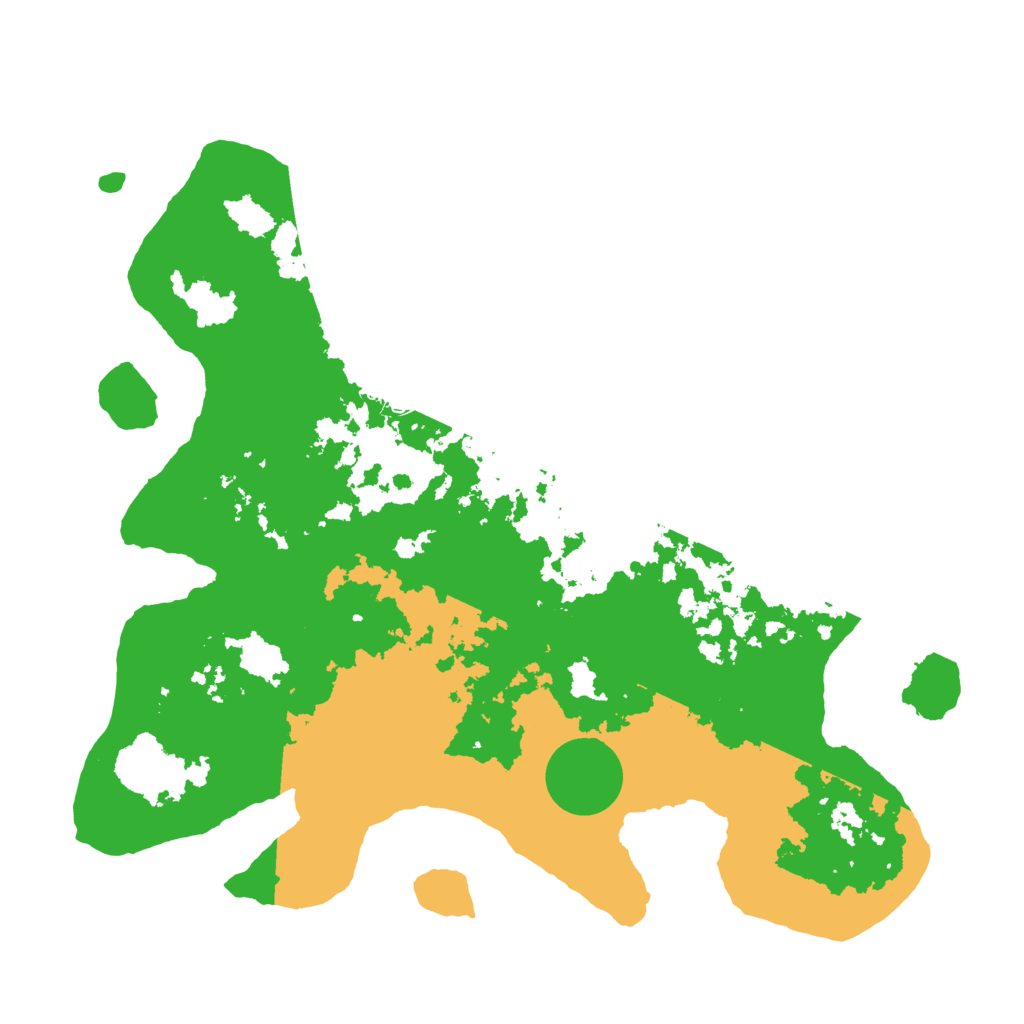 Biome Rust Map: Barren, Size: 3500, Seed: 540473397