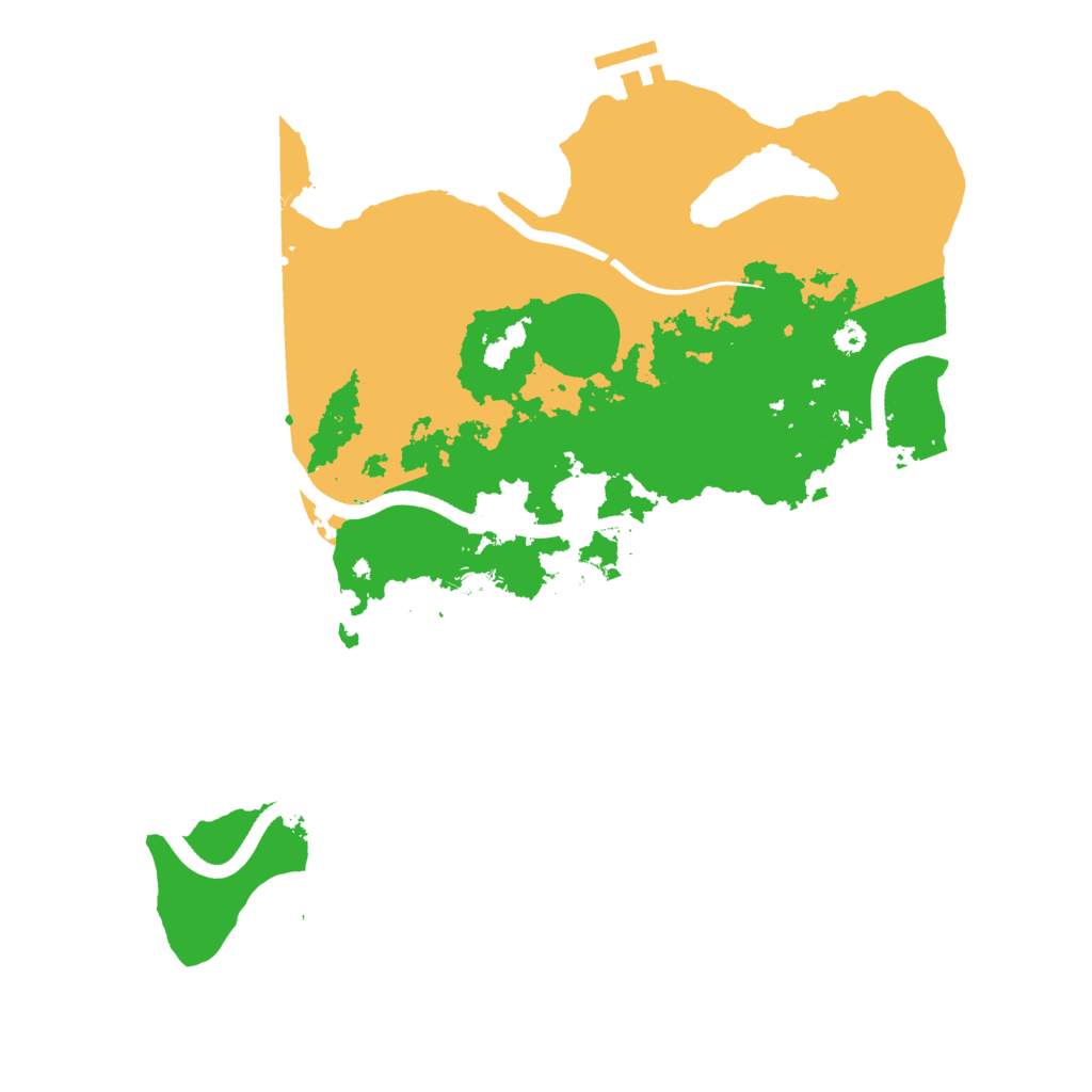 Biome Rust Map: Procedural Map, Size: 3500, Seed: 6032022