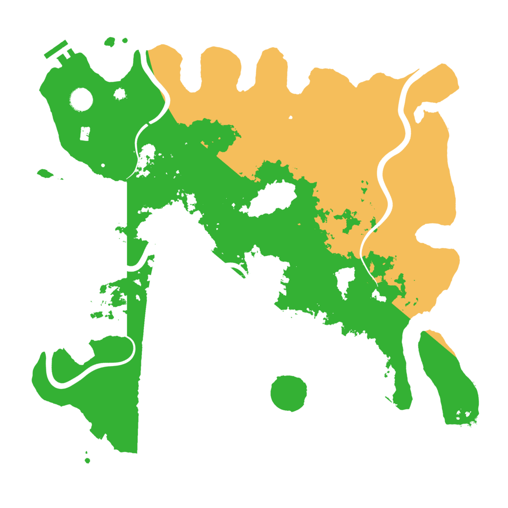Biome Rust Map: Procedural Map, Size: 3900, Seed: 909597604